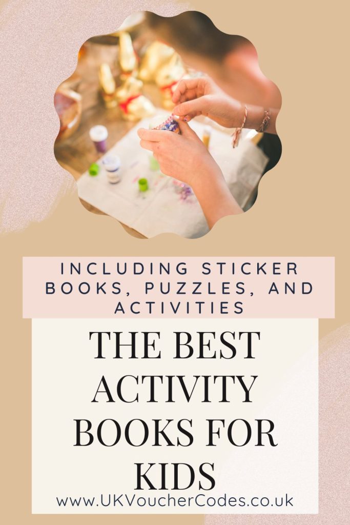 These are the best activity books for kids that love to do arts and crafts. This includes stickers, activity books and toys. By Laura at UKVoucherDeals.co.uk